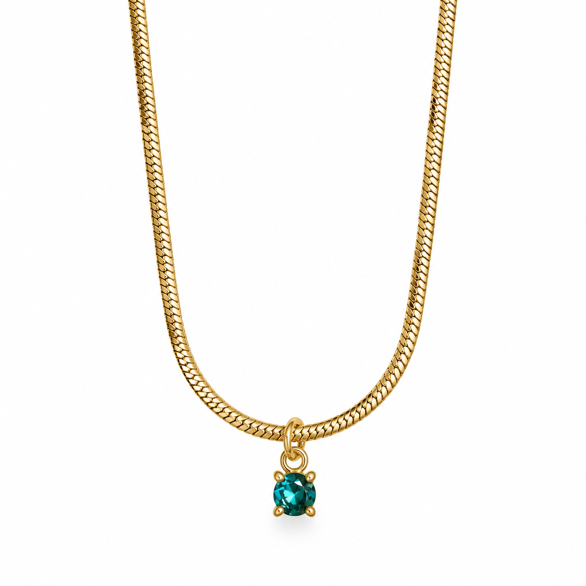 Collar circonia celeste