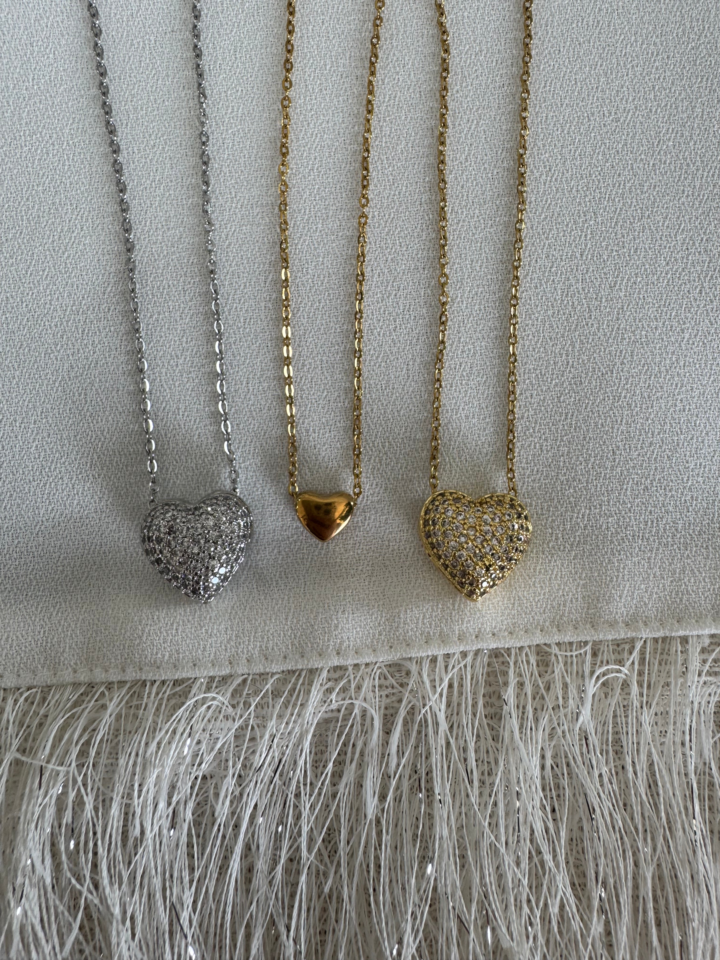 Silver V necklace