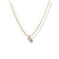 Golden p necklace