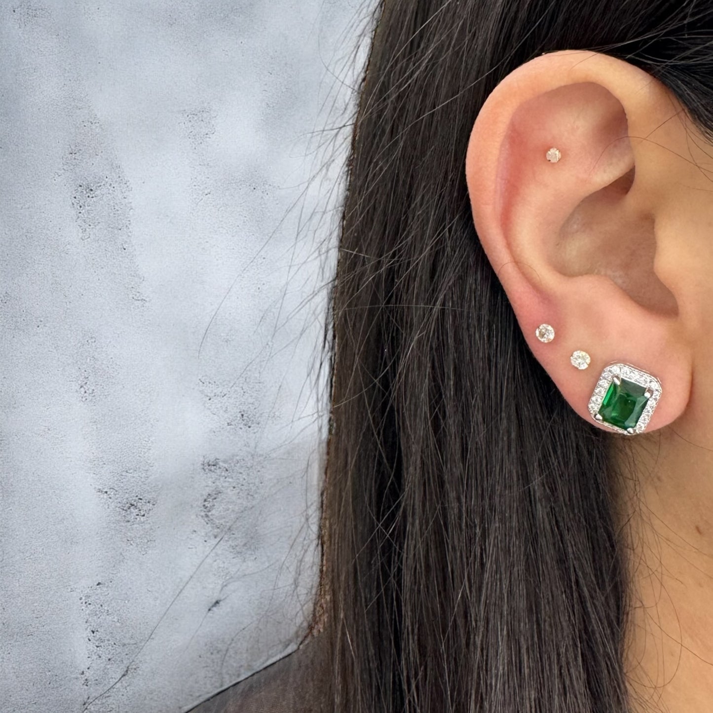 Green Argos studs