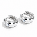 Silver Elan hoops