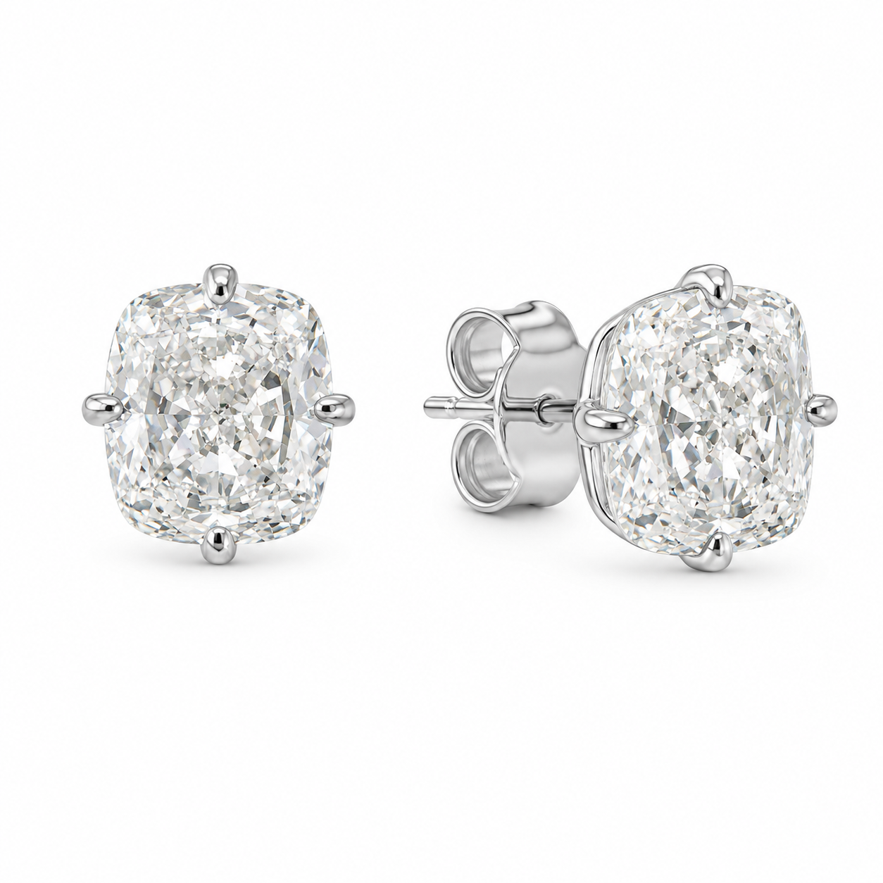 Silver donna studs