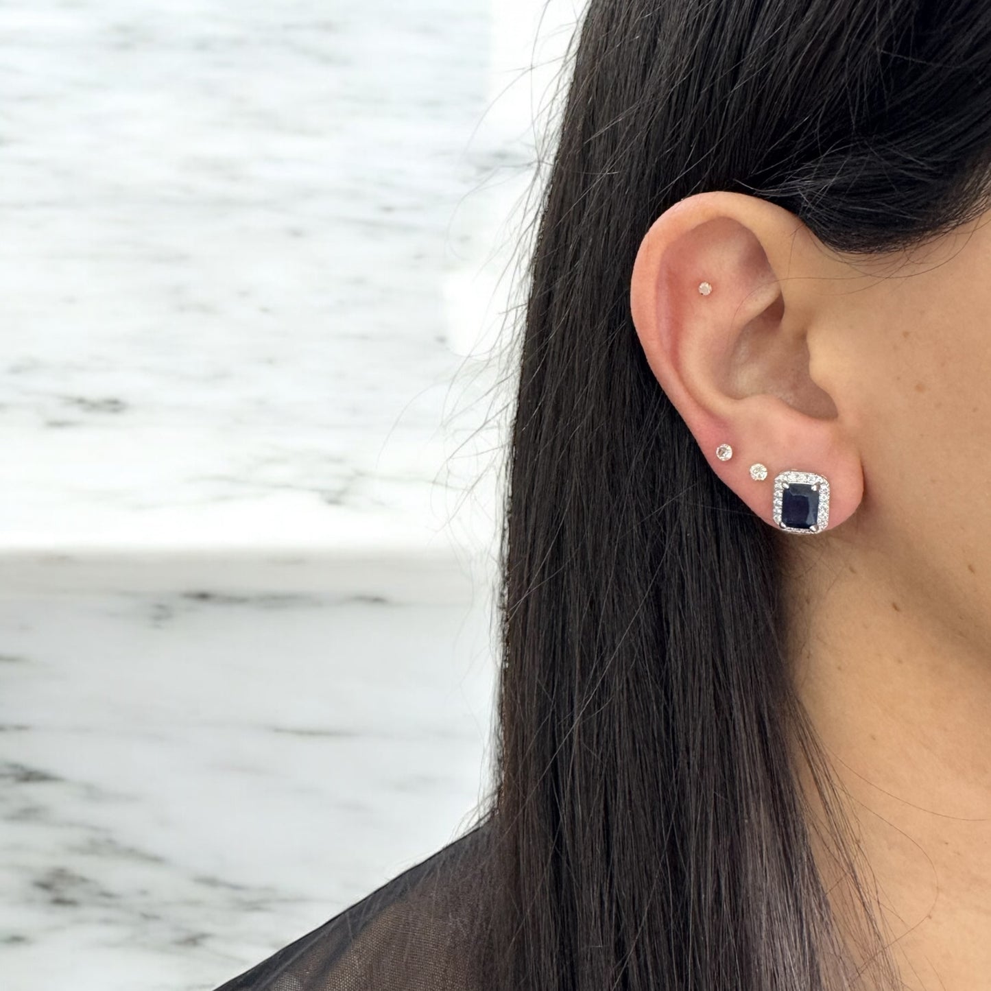 Blue Argos studs
