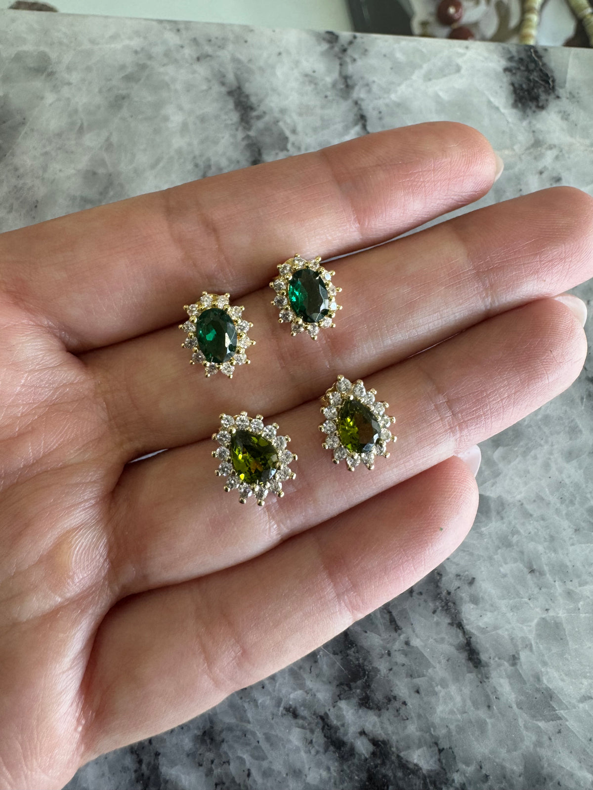 Olive Naxos studs