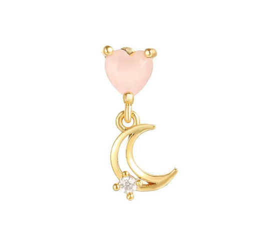 Piercing corazon y luna
