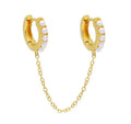 Doble hoop de perlas