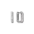 Silver Piera hoops