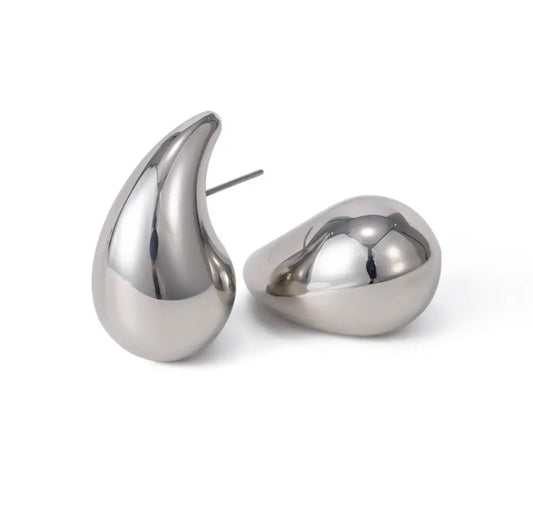 Silver Leah earrings