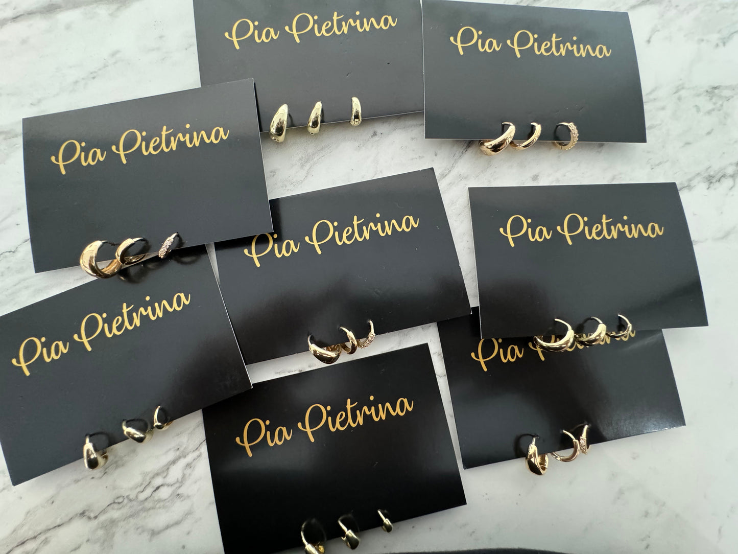 Golden hoops set