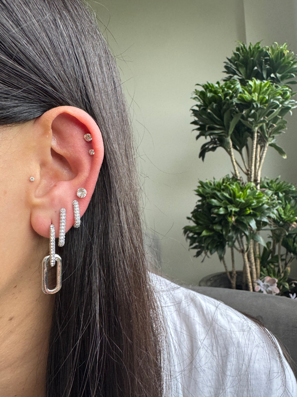 Silver small rectangles