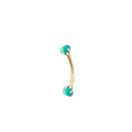 Piercing trebol turquesa rook