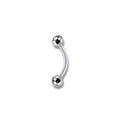 Piercing rook plateado titanio
