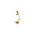 Piercing rook dorado titanio
