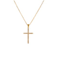 Pave Cross necklace