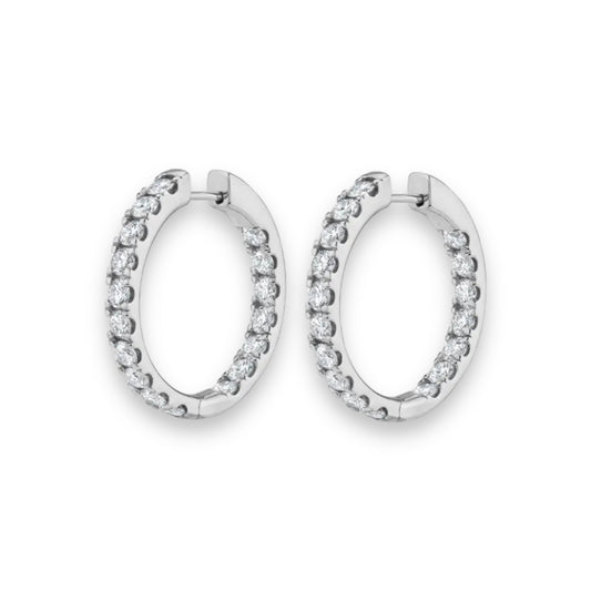 Silver Sifnos hoops