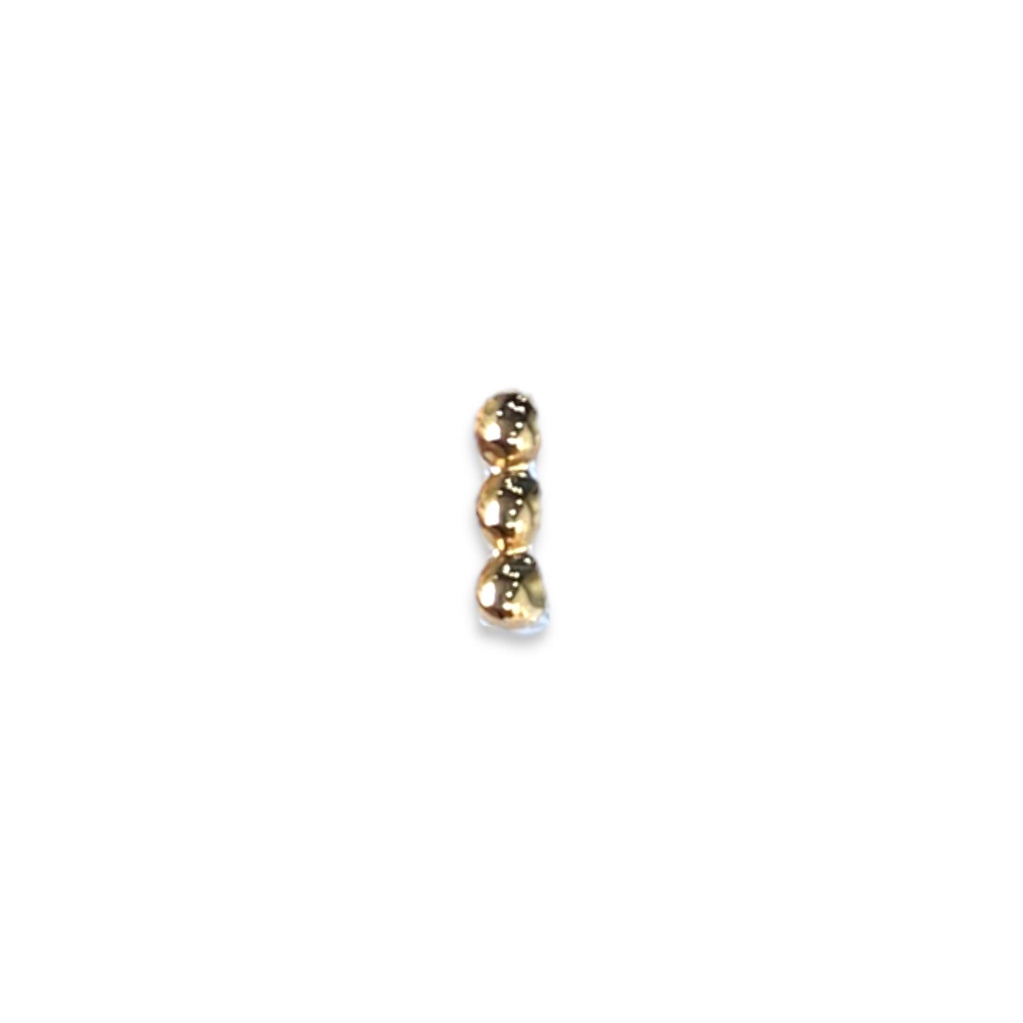 Piercing 3 bolitas doradas oro