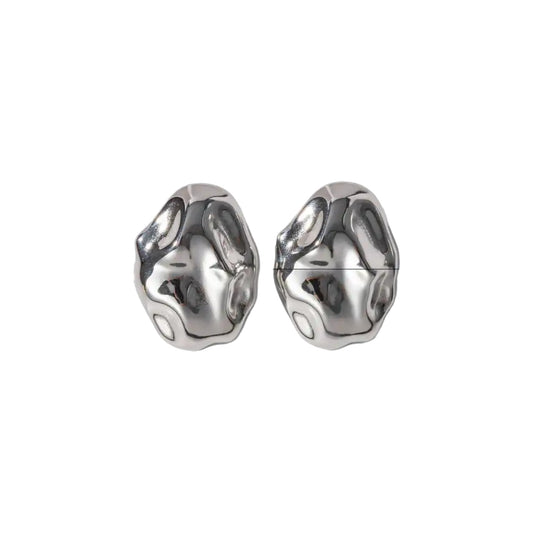 Silver Hibis earrings