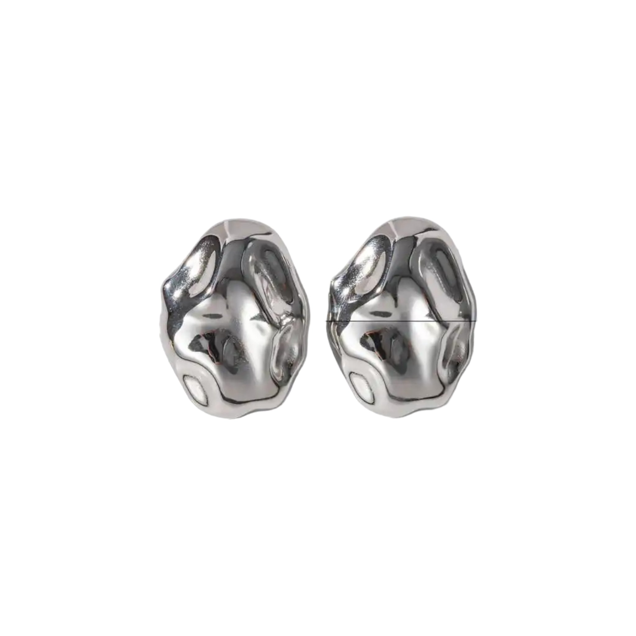 Silver Hibis earrings