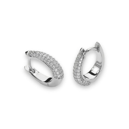 Silver icaria hoops