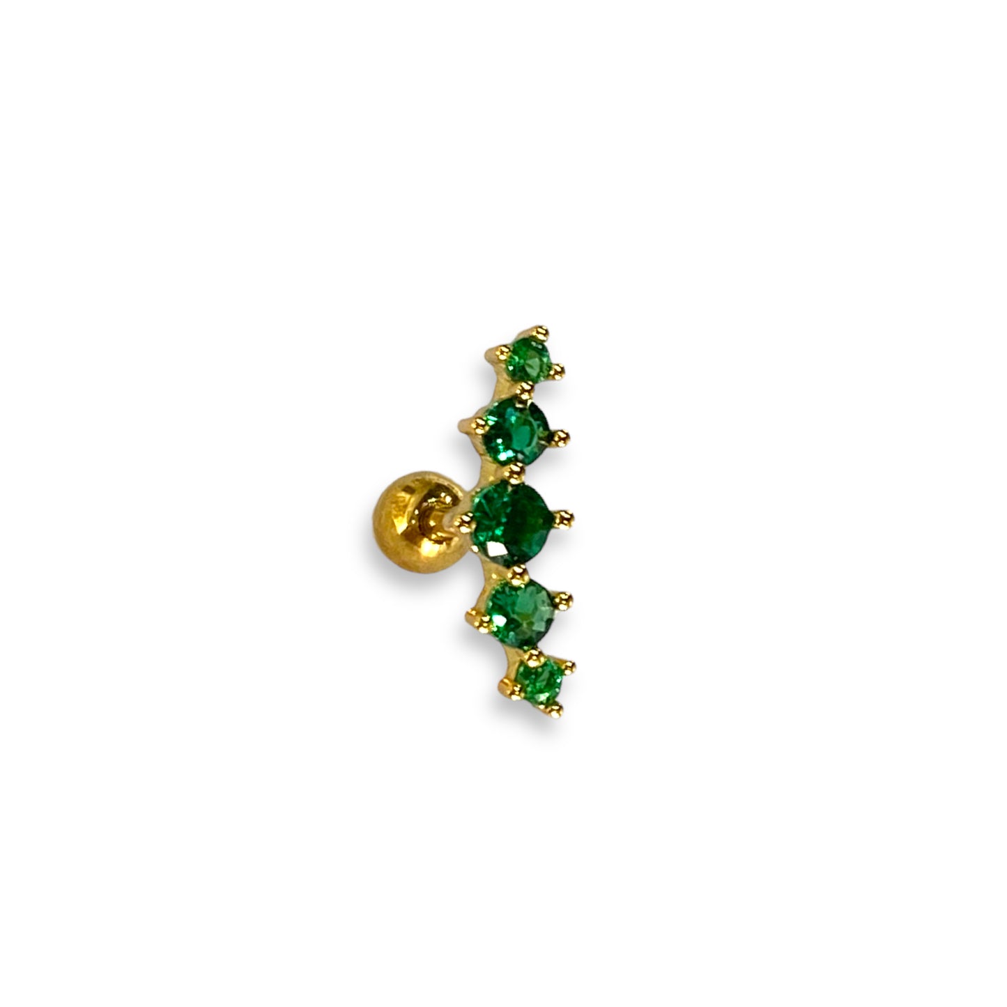 Piercing caminera verde