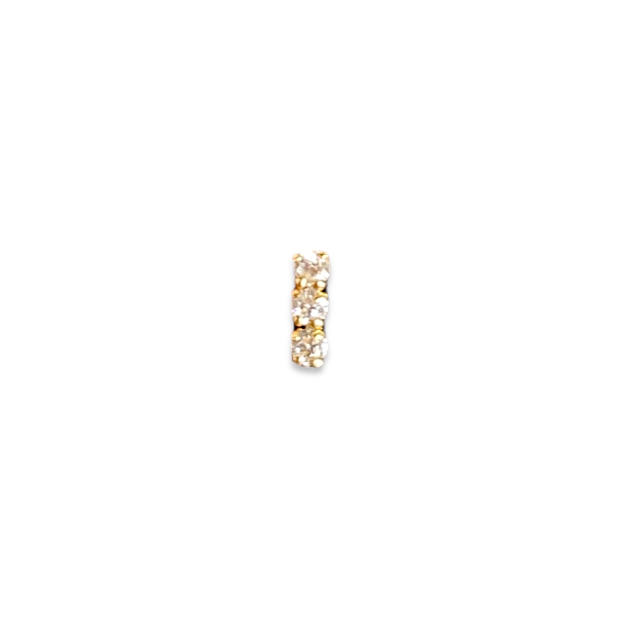 Piercing mini barrita blanca