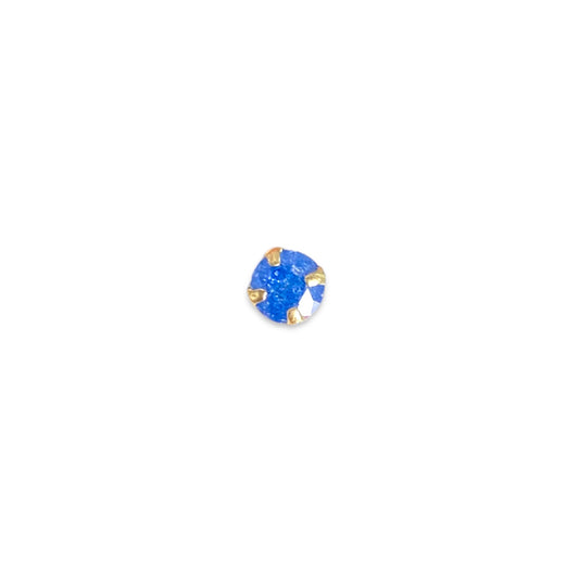 Piercing circonia azul 4mm
