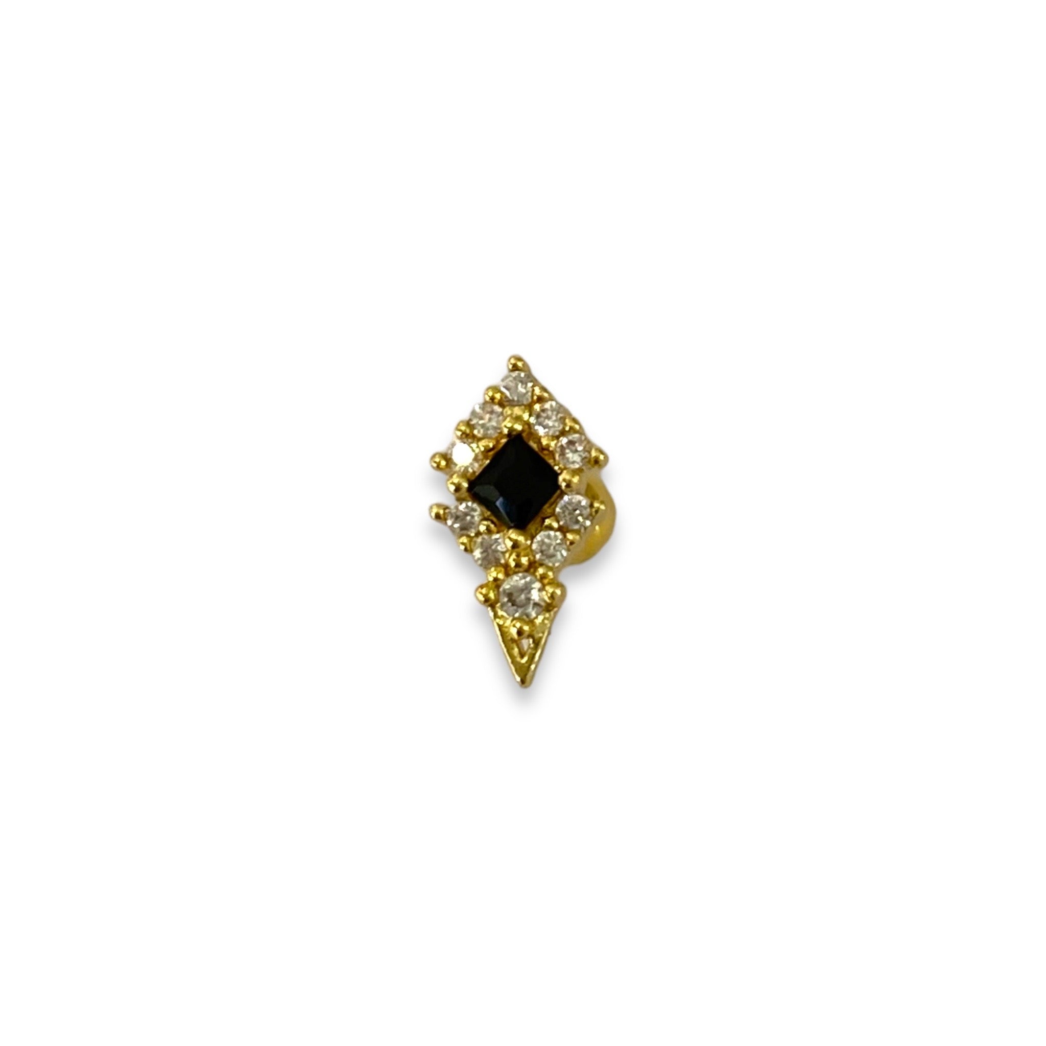 Piercing pico negro pave