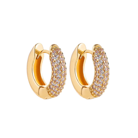 White pave hoops