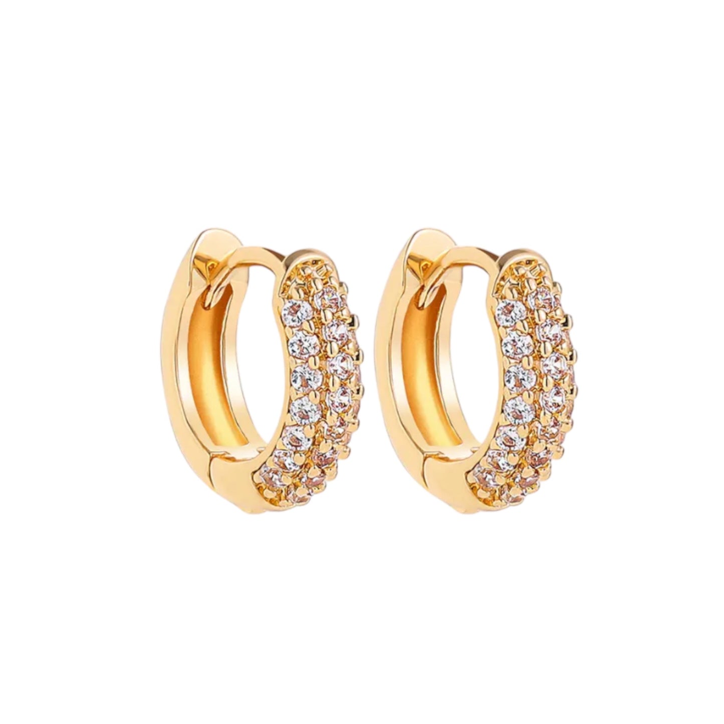 White pave hoops