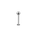 Piercing bolita plateada 1mm titanio