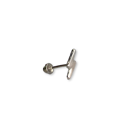 Piercing rayo oro blanco