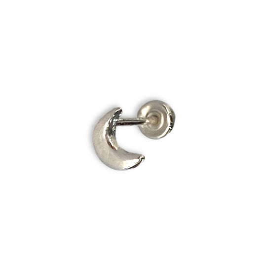 Piercing luna oro blanco