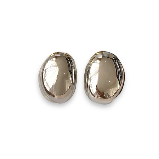 Silver chunky earrings