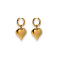 Golden heart earrings