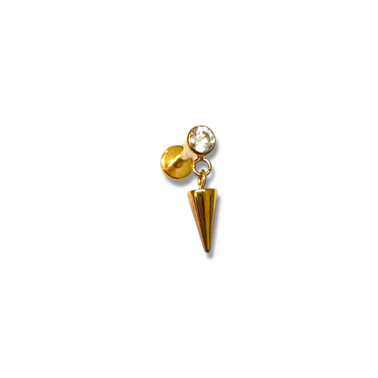 Piercing zirconia y pico colgante