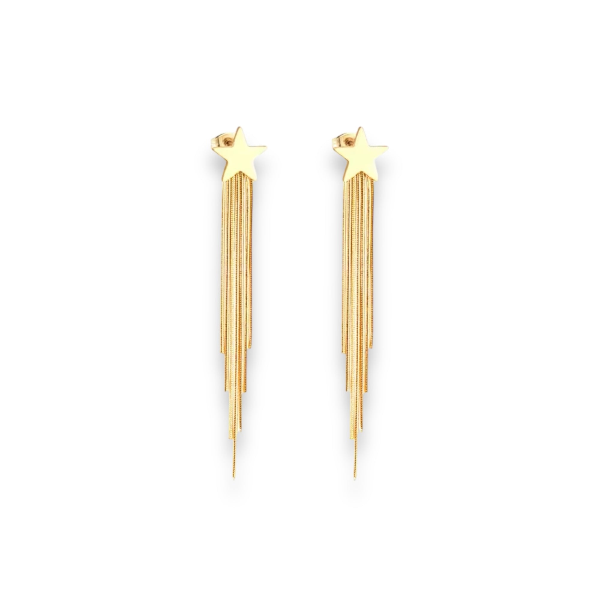 Aretes estrellas largos