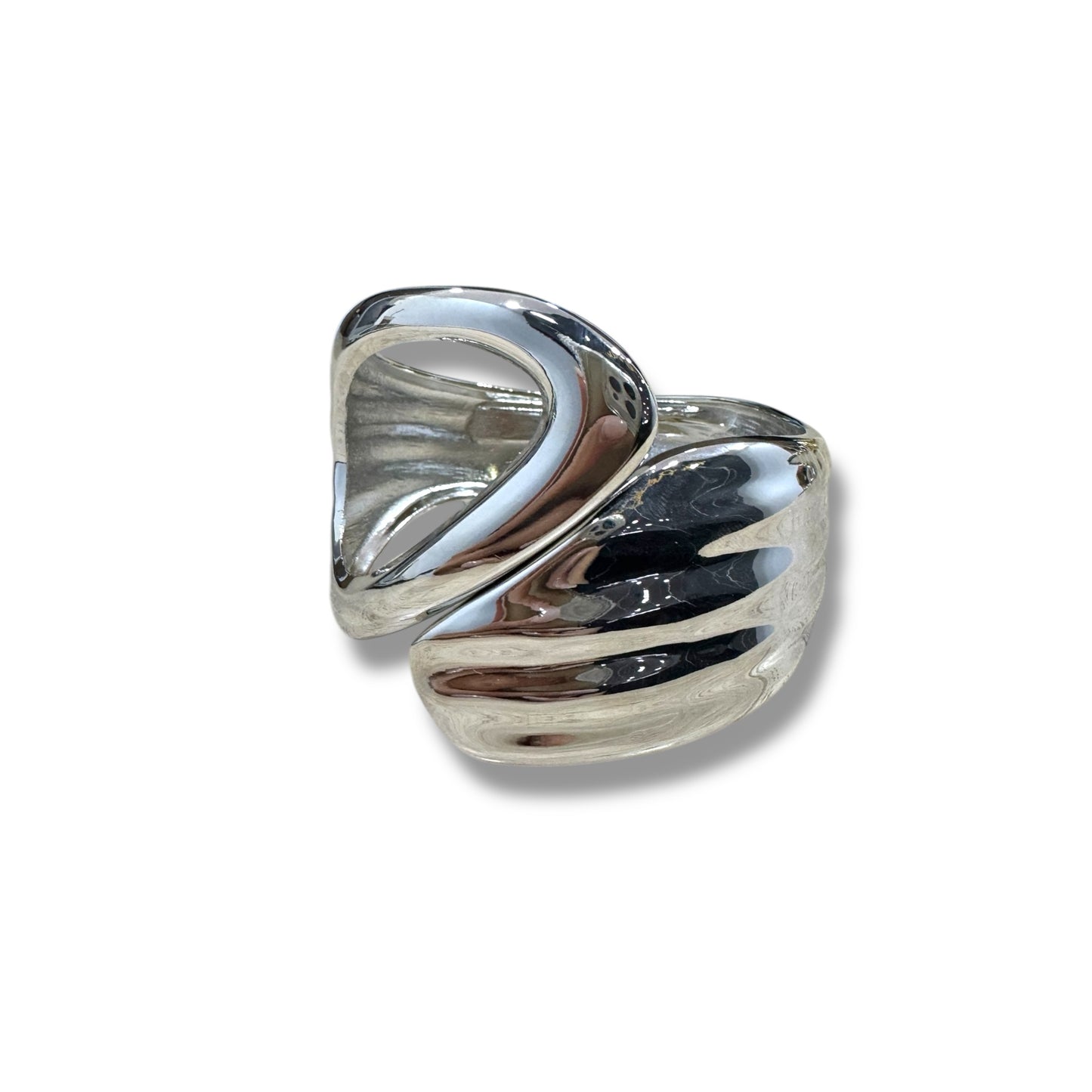 Silver statement bracelet