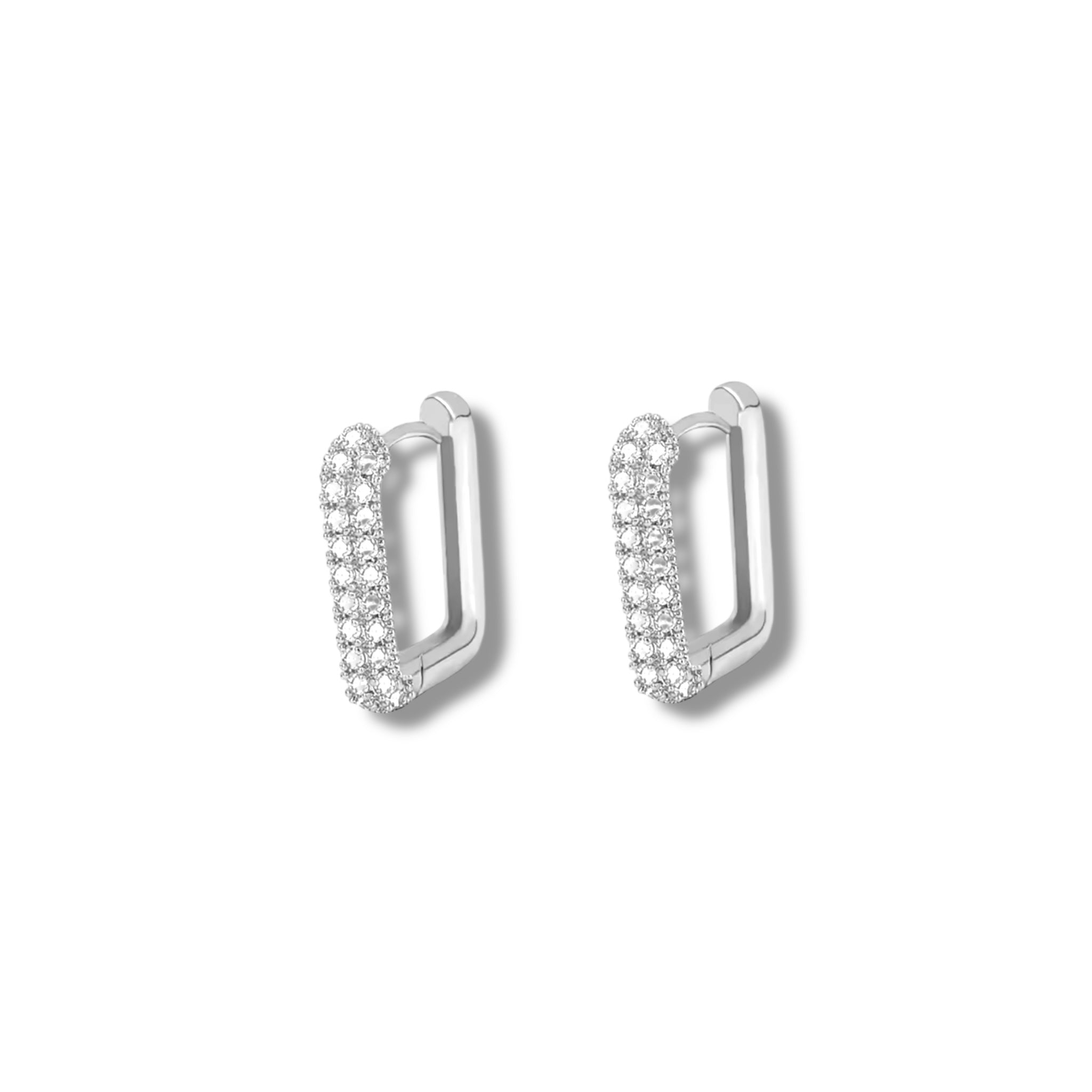 Silver medium rectangles