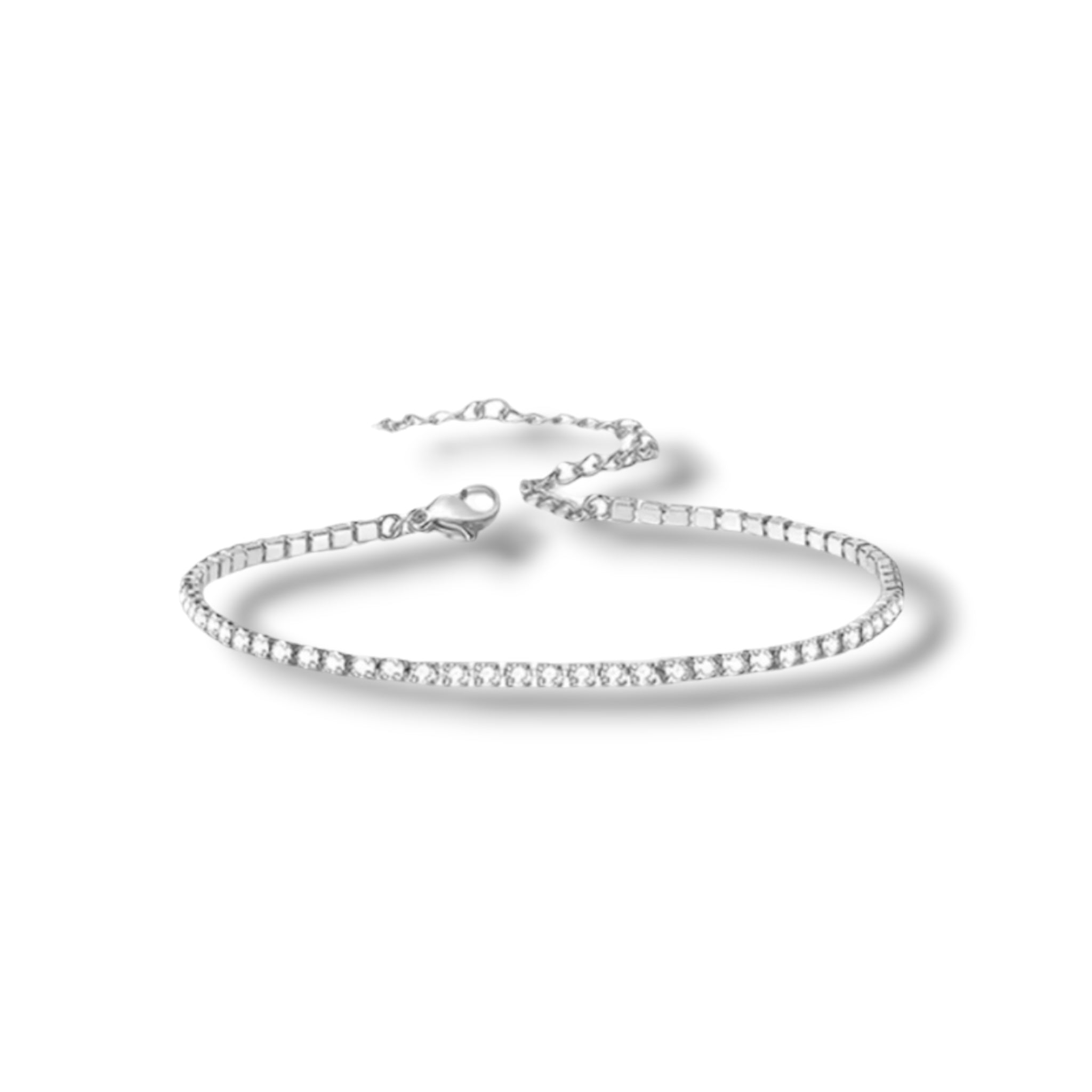 Silver tennis bracelet 2mm