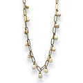 Collar de eslabones con perlas