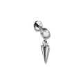 Piercing zirconia y pico colgante