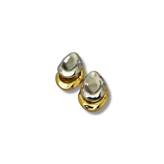 Golden and silver chunky studs