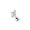 Piercing elisa plateado titanio