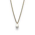 Collar perla barroca cadena gruesa