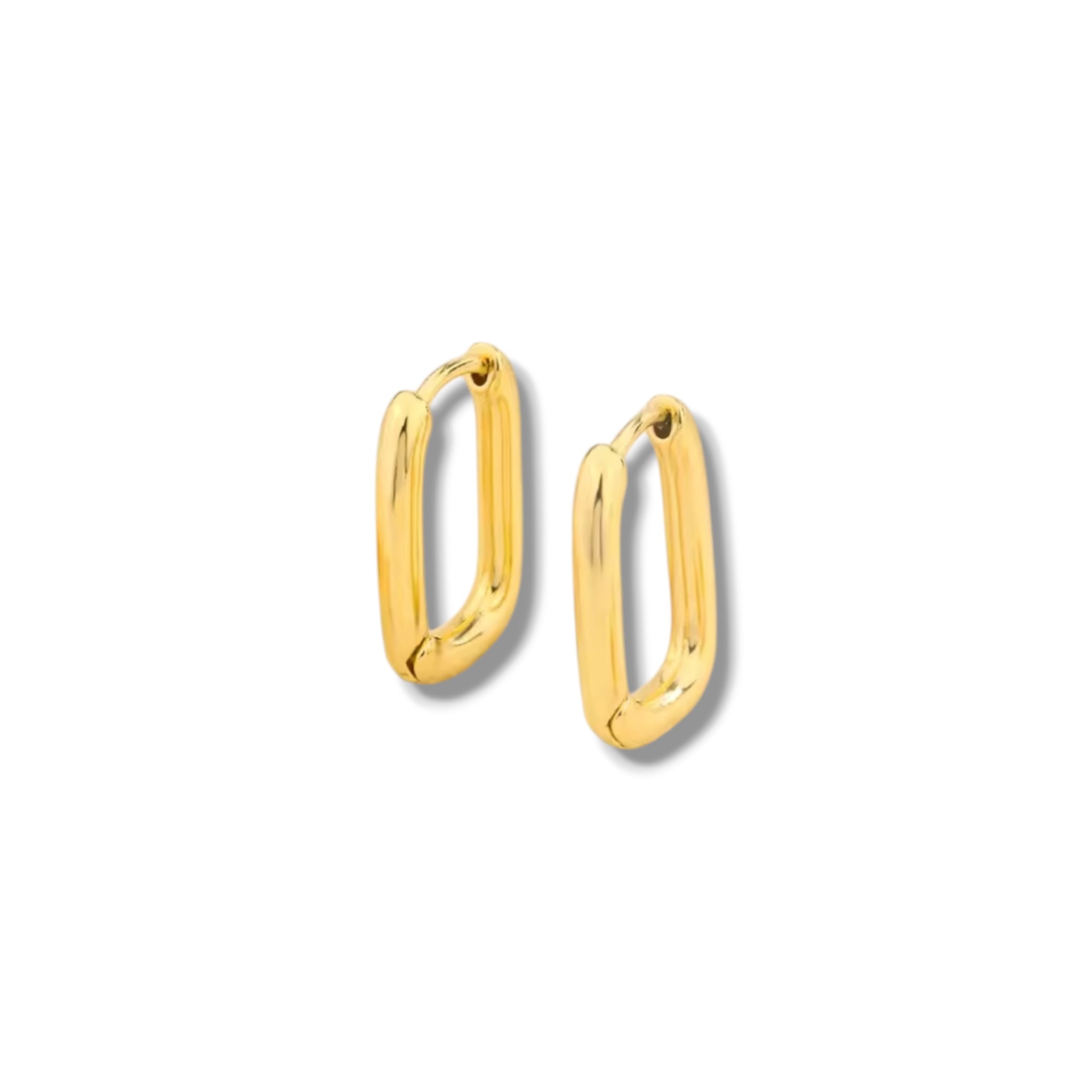 Arracadas lisas doradas (par)