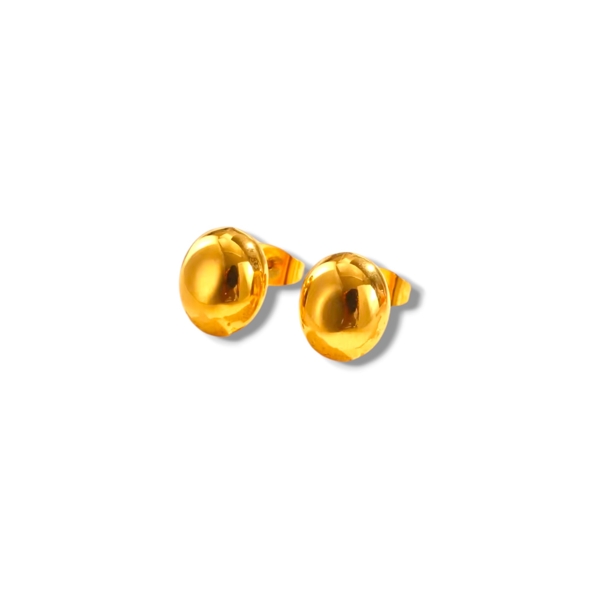Golden dots studs
