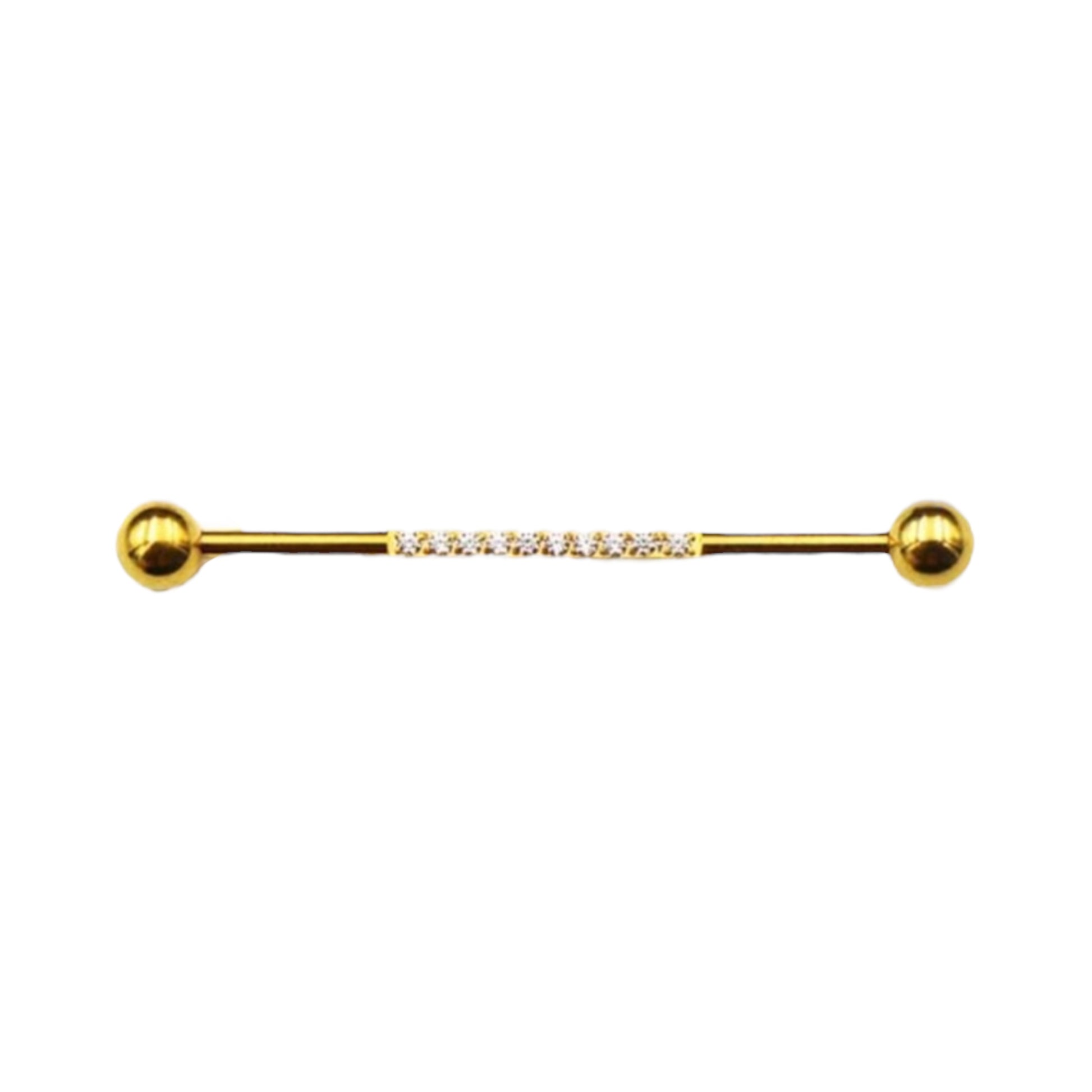 Piercing industrial con circonias titanio