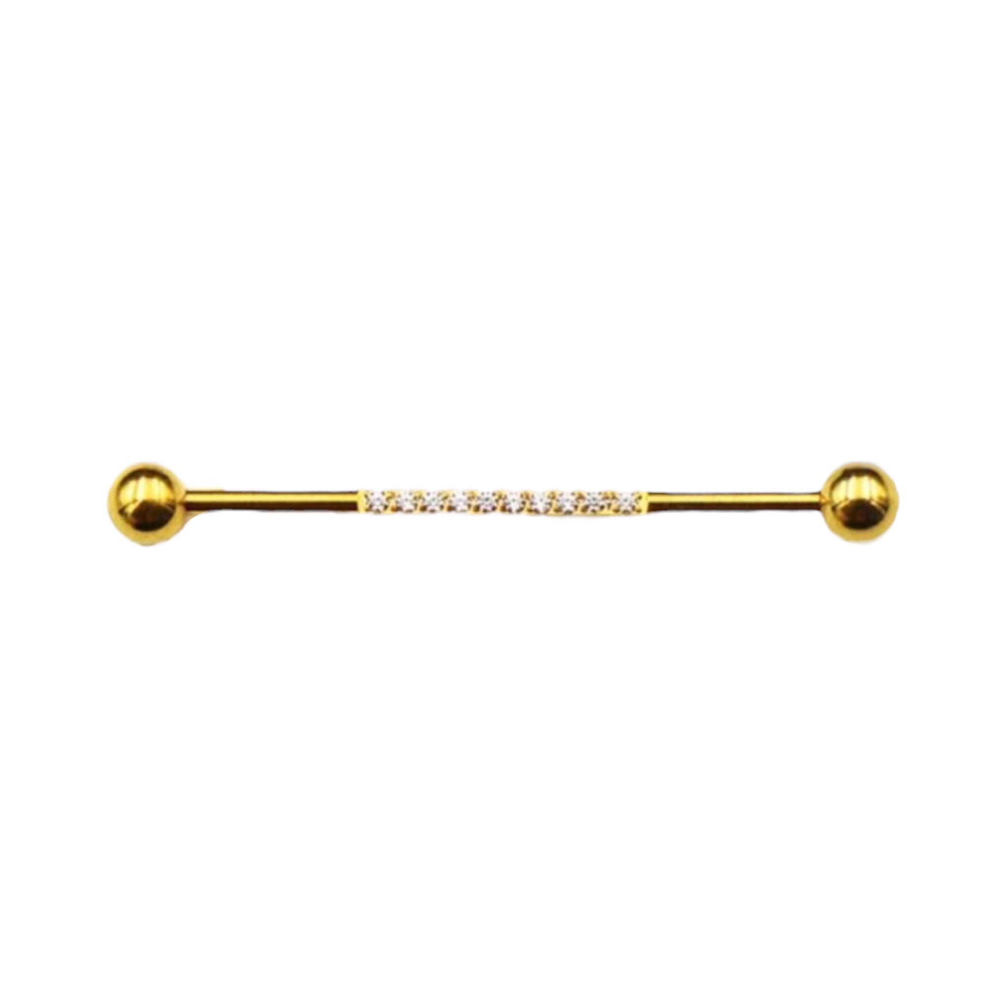 Piercing industrial con circonias titanio