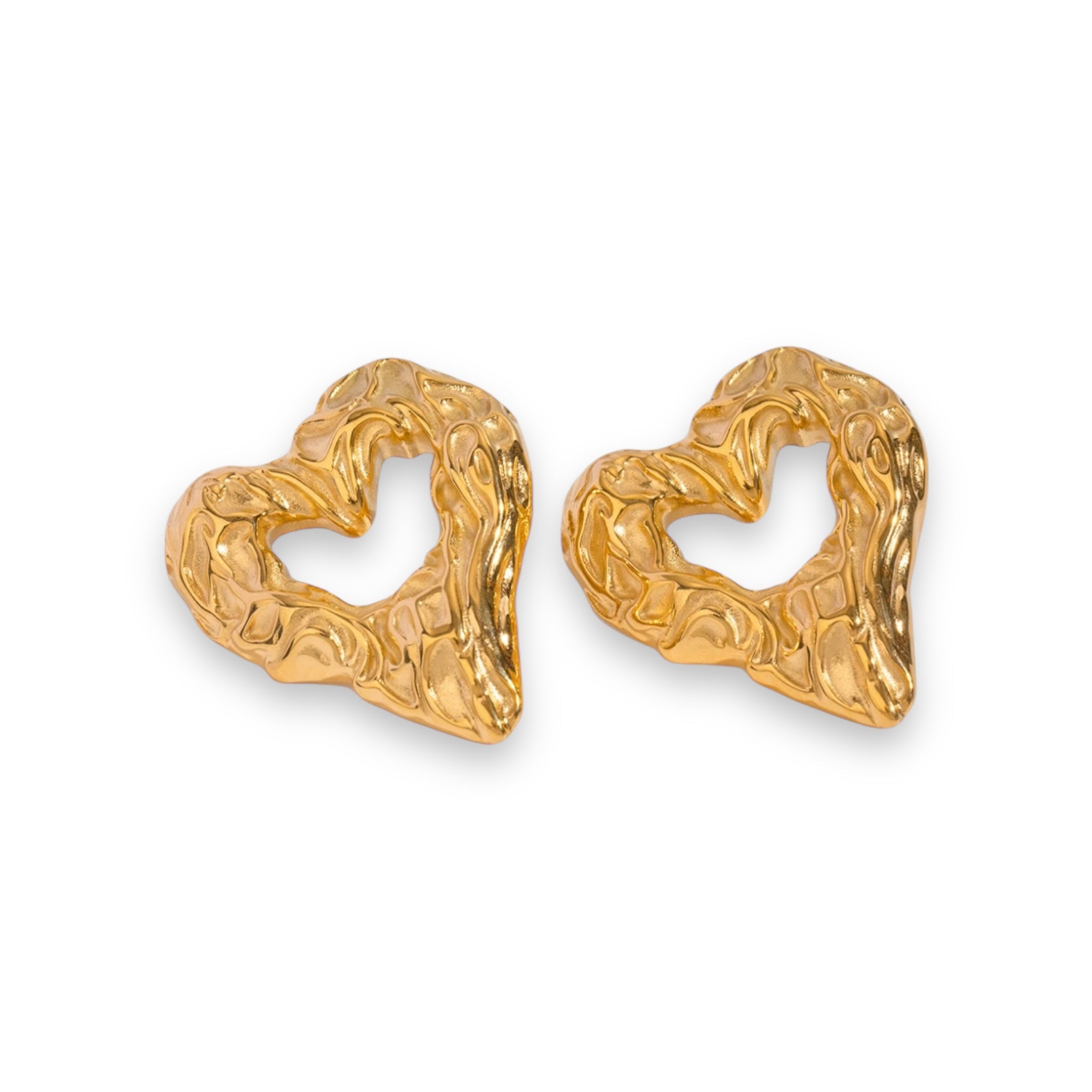 Big heart earrings