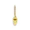 Green skull hoop
